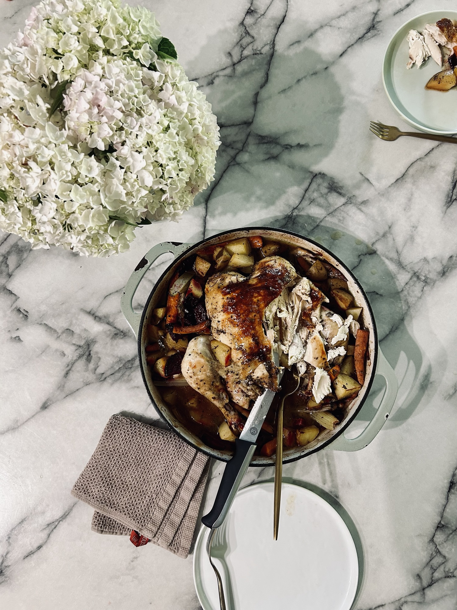 One Pot Balsamic Dutch Oven Chicken
