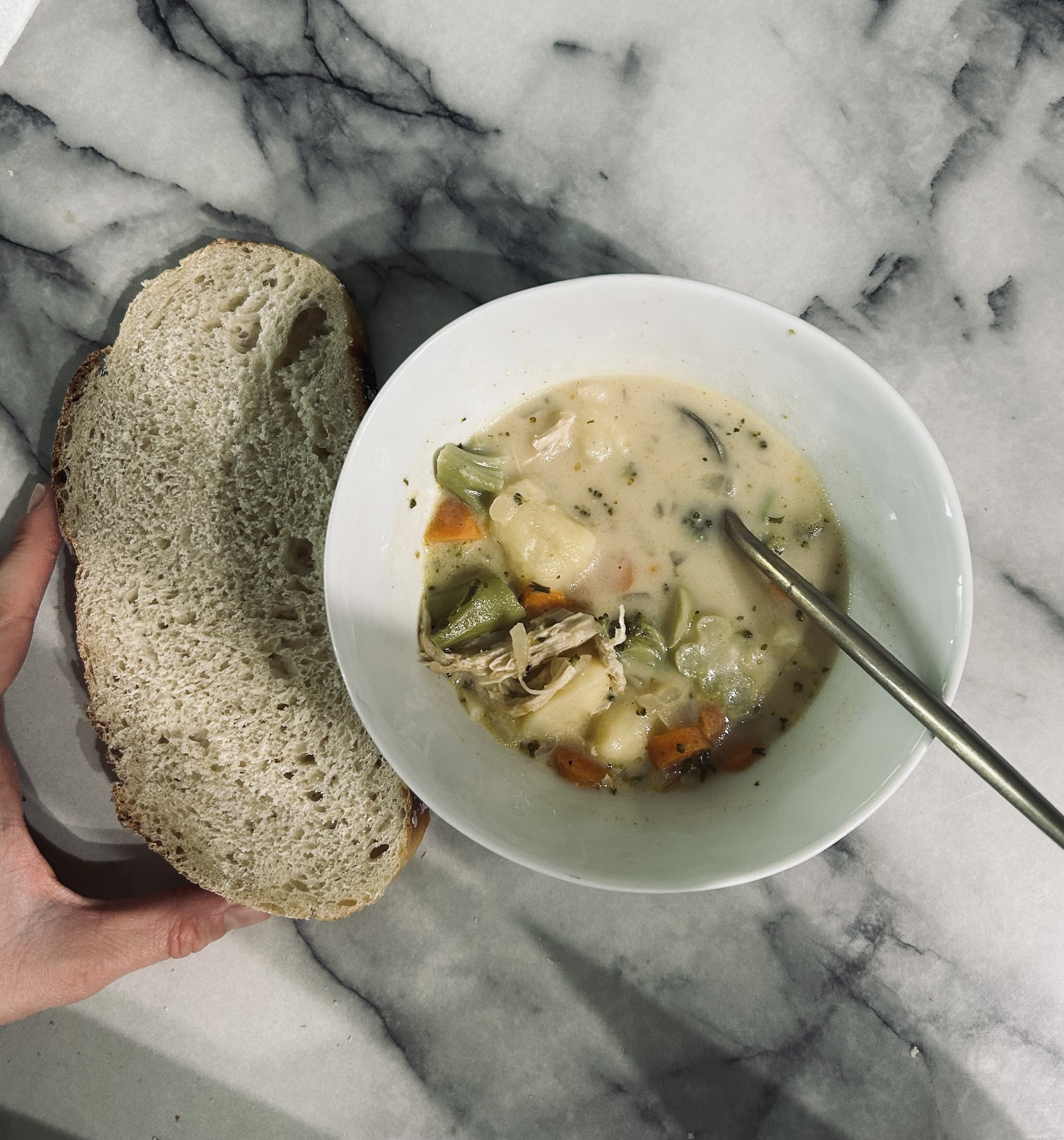 From Scratch Gnocchi and Chicken Soup